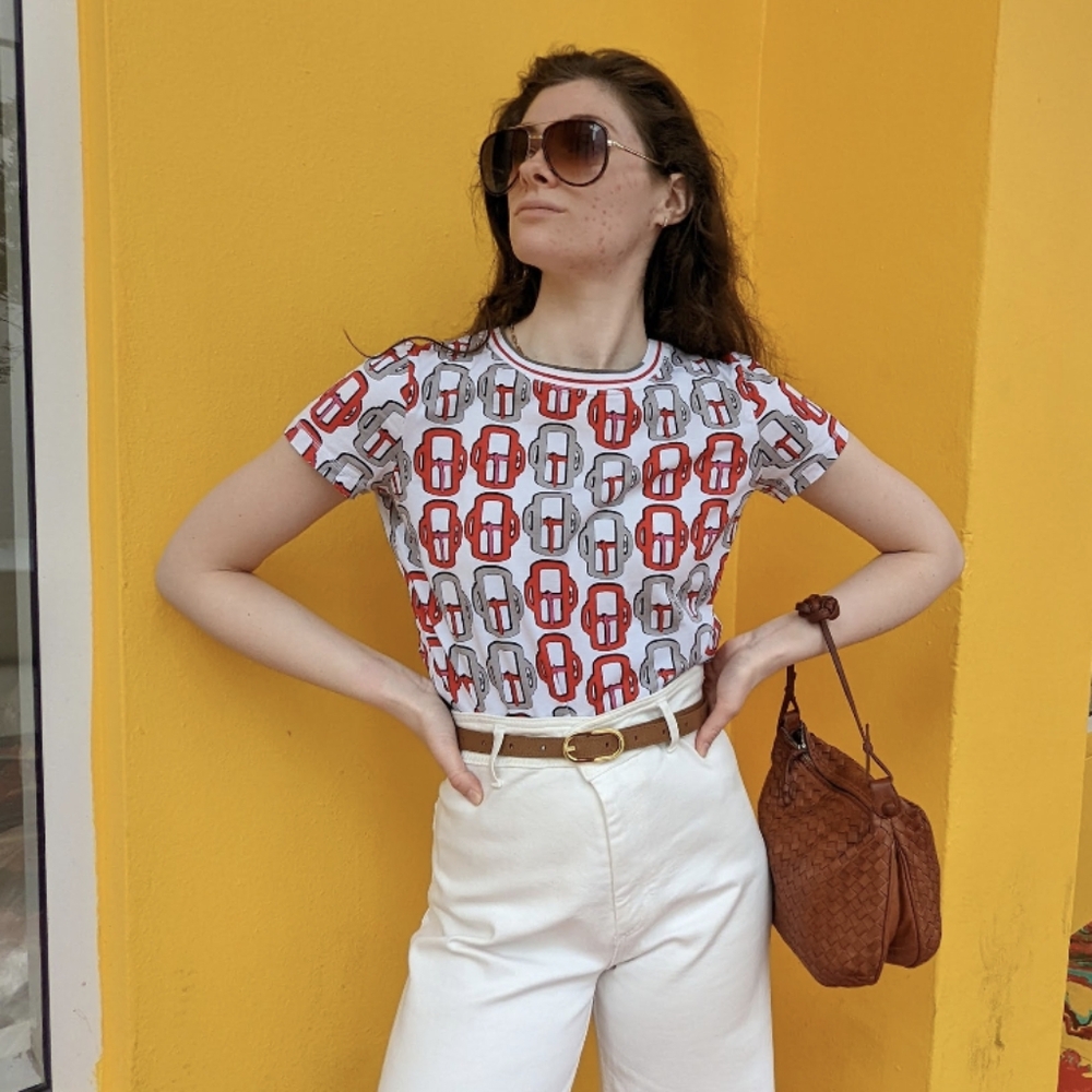 Hermes 100% Cotton Tee Shirt